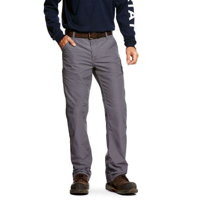 Ariat Work: FR M4 Low Rise DuraLight Ripstop Boot Cut Pantalones Hombre - Gris (BHKNX1072)